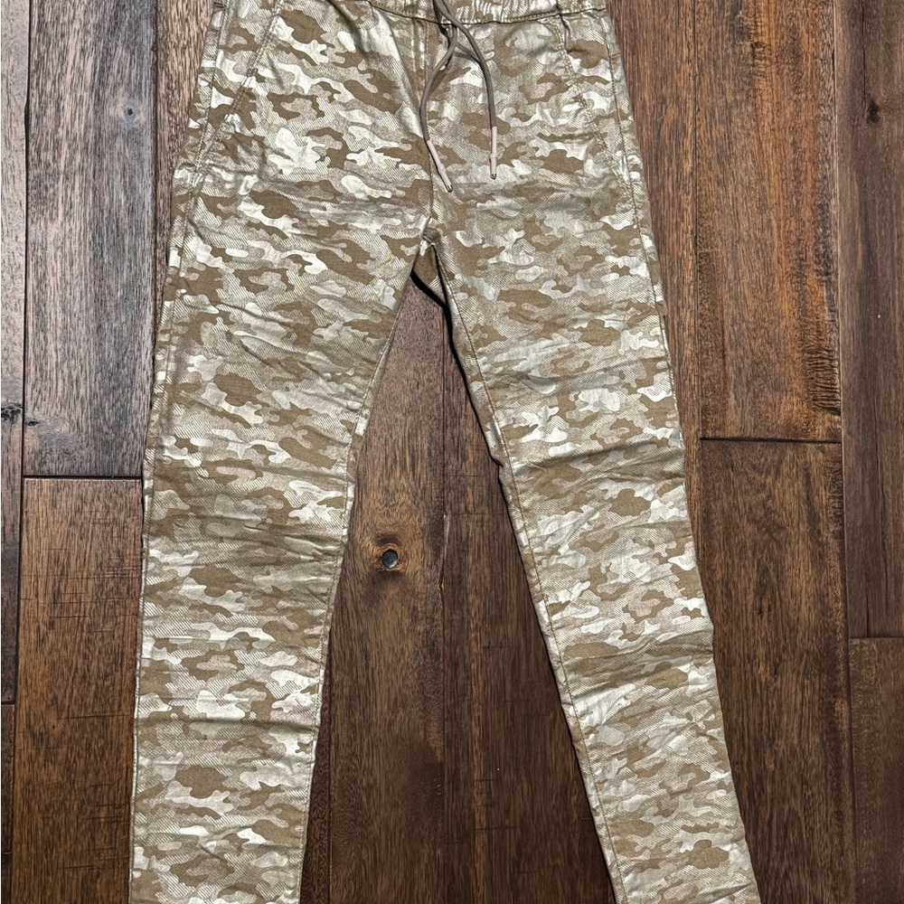 BEVY FLOG Gold Camouflage Skinny Joggers